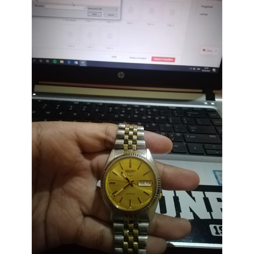 SEIKO 5 7S26C AUTOMATIC GOLD SILVER SPESIAL