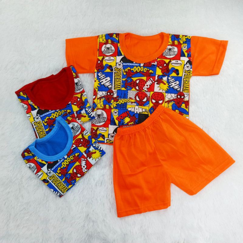 [Ss-4015] Pakaian Anak Size 0-12bulan, Baju Kaus anak, Setelan Anak Lengan Pendek