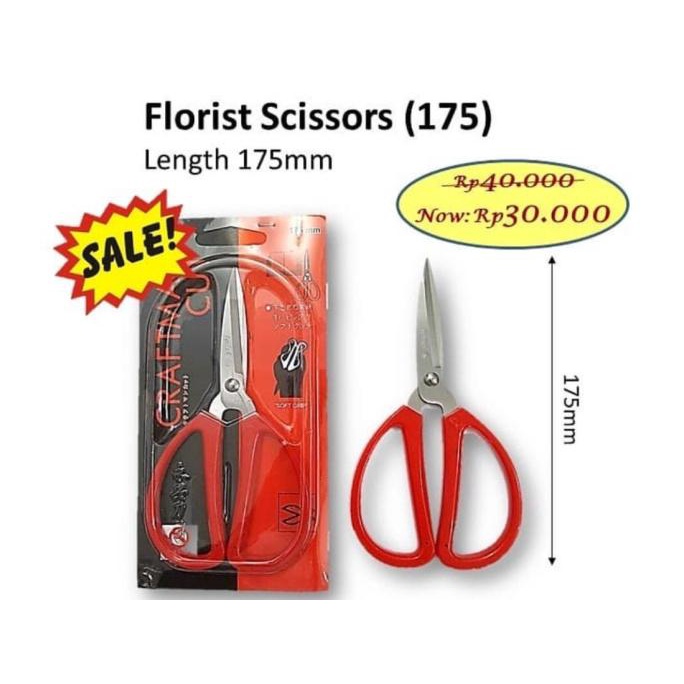 

Sale!!! Florist Scissors Murah 175 Gunting Bunga Gunting Kertas Bunga Sgt Tjam - Paling Diminati