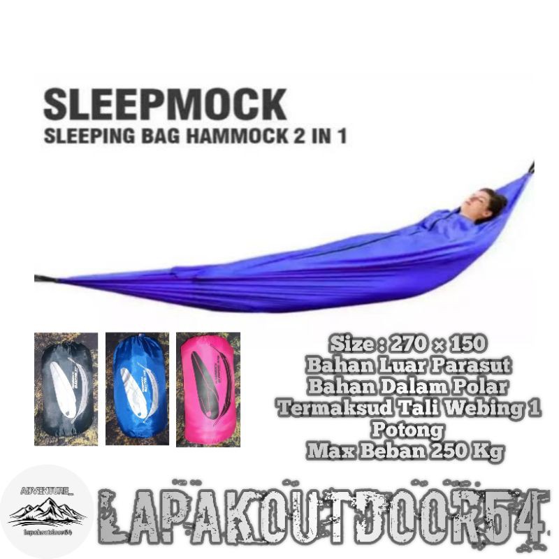 Sleeping bag hammock 2 in1 / sleepmock / hammock sleeping bag /sleepmock 2 in 1 tebal / sliping bag hamok / hamok sleping bag