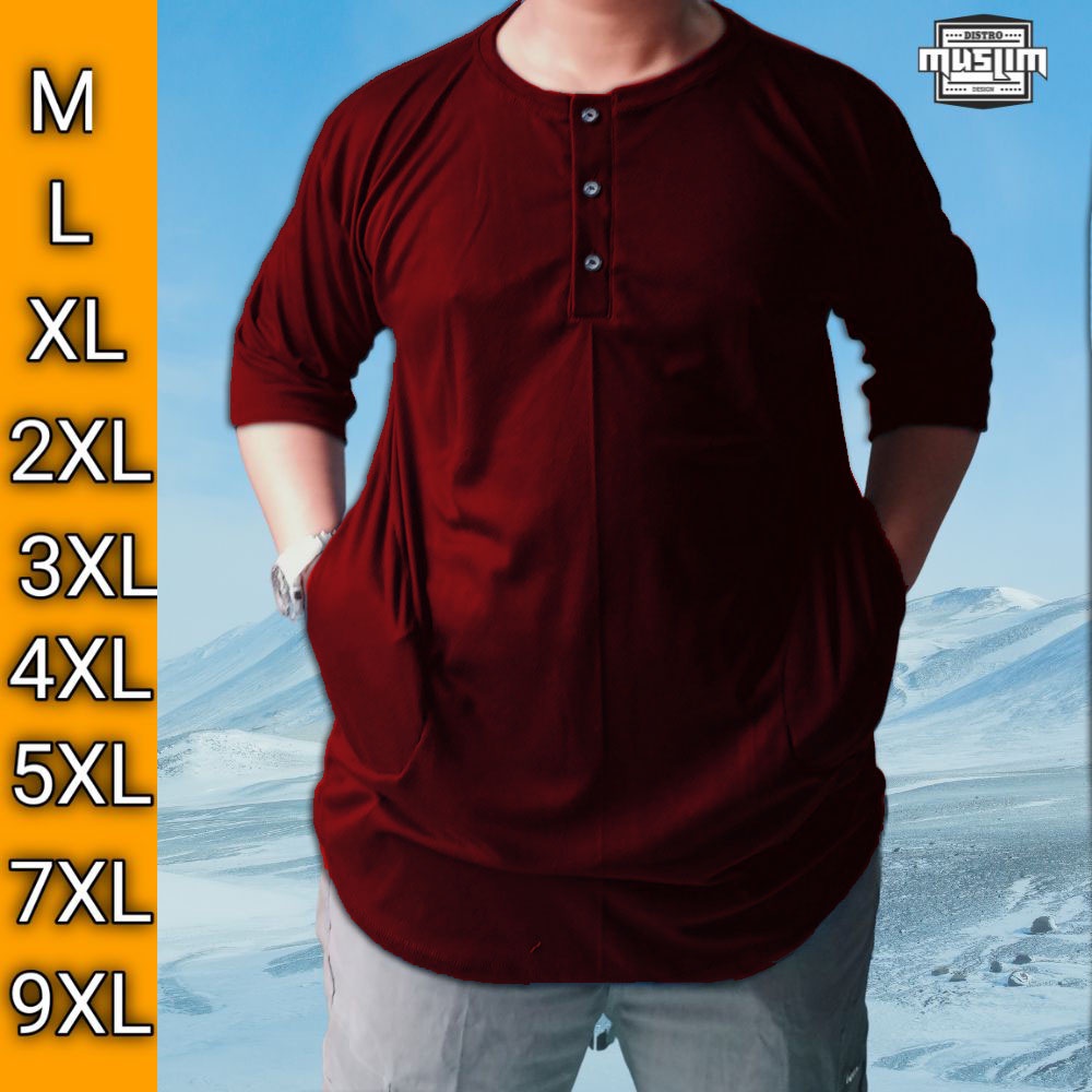 BESTPROMO DMB BAJU KOKO KURTA ISHAK JUMBO KAOS KURTA OVERSIZE PRIA