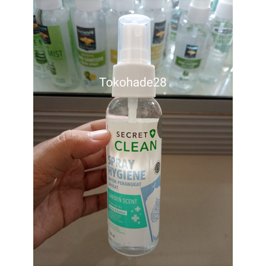 Secret Clean Spray Hygiene (Pembersih Sajadah / Mukena) Garden Scent 100ml