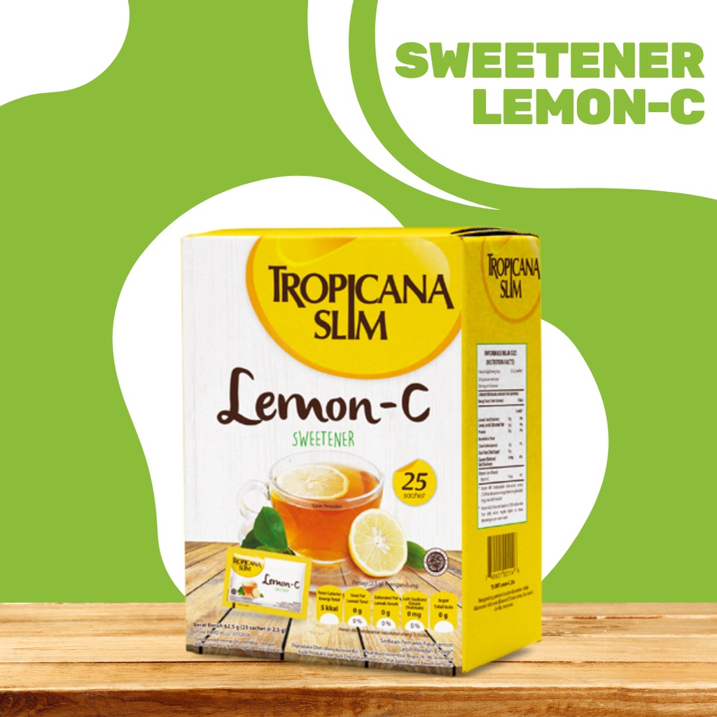 

Tropicana Slim Sweetener Lemon - C Isi 25 Sachet