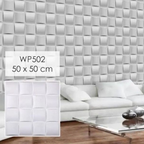 Wall Panel Beton Dinding Ornamen 3D Motif Tikar Minimalis Modern Terlaris SINAR ROSTER ASD