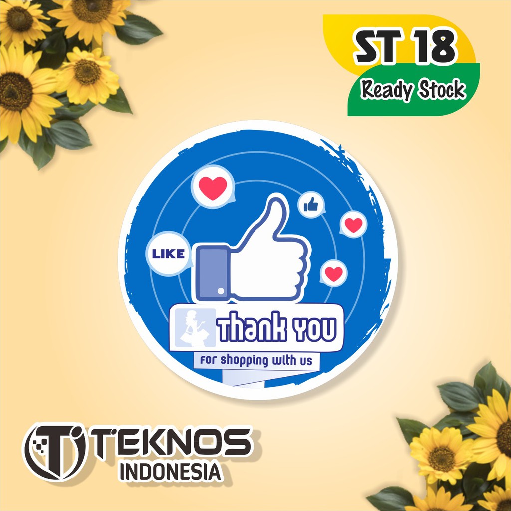 

STIKER LABEL THANK YOU KEKINIAN ST 18 TERMURAH ECER
