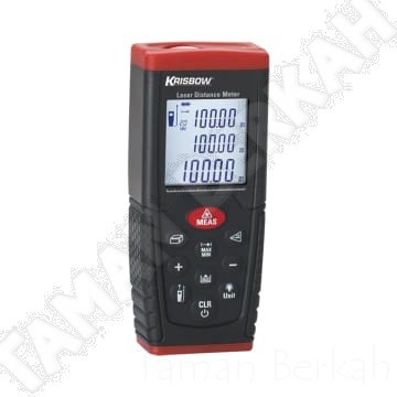 KRISBOW METERAN LASER DIGITAL COMPACT - LASER DISTANCE METER 100 M COMPACT