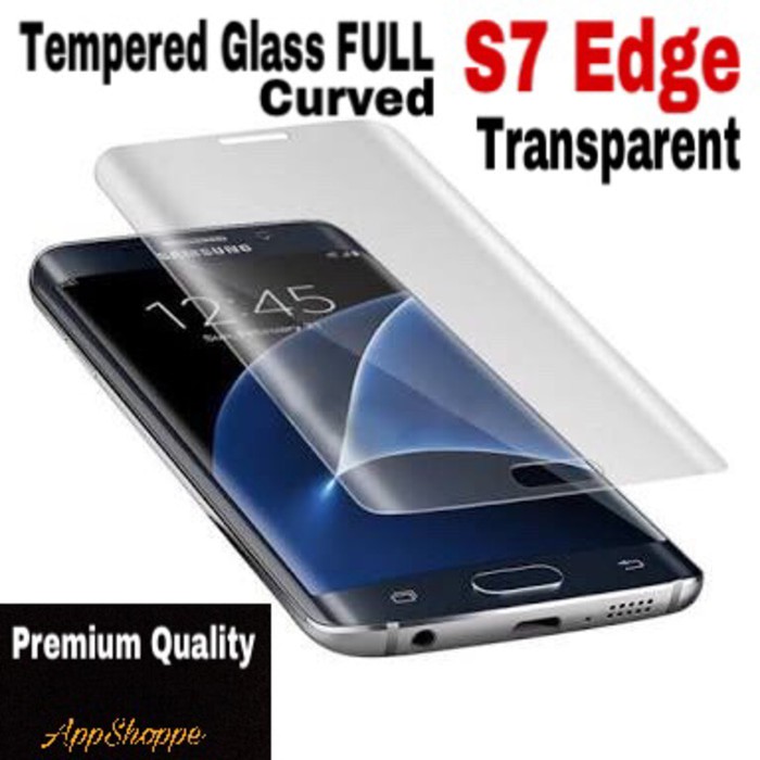 Tempered Glass Samsung Galaxy S7 Edge Full Screen Curved CLEAR