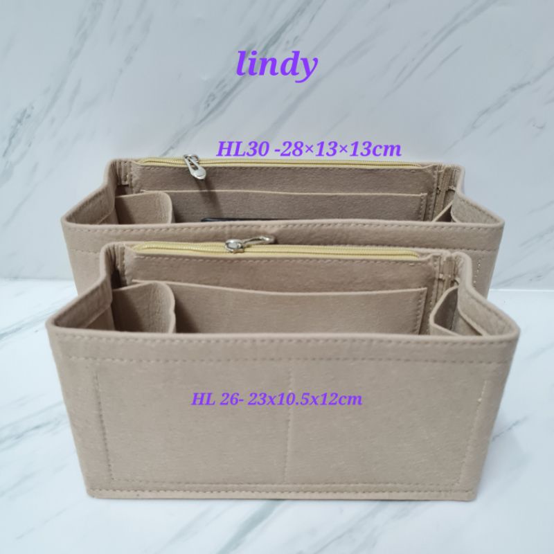 felt bag organizer for HL / Lindya - side zipper / organiser tas