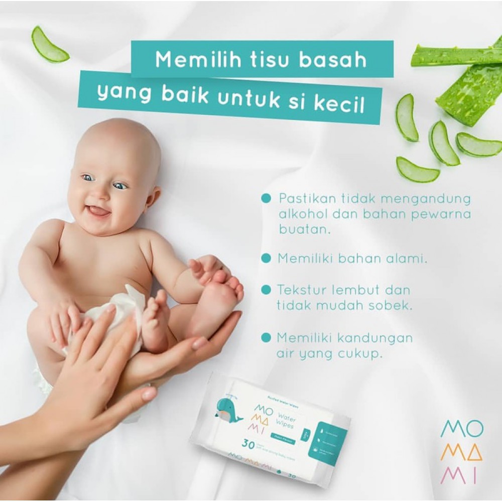 Momami Water Baby Wipes 30 Sheet