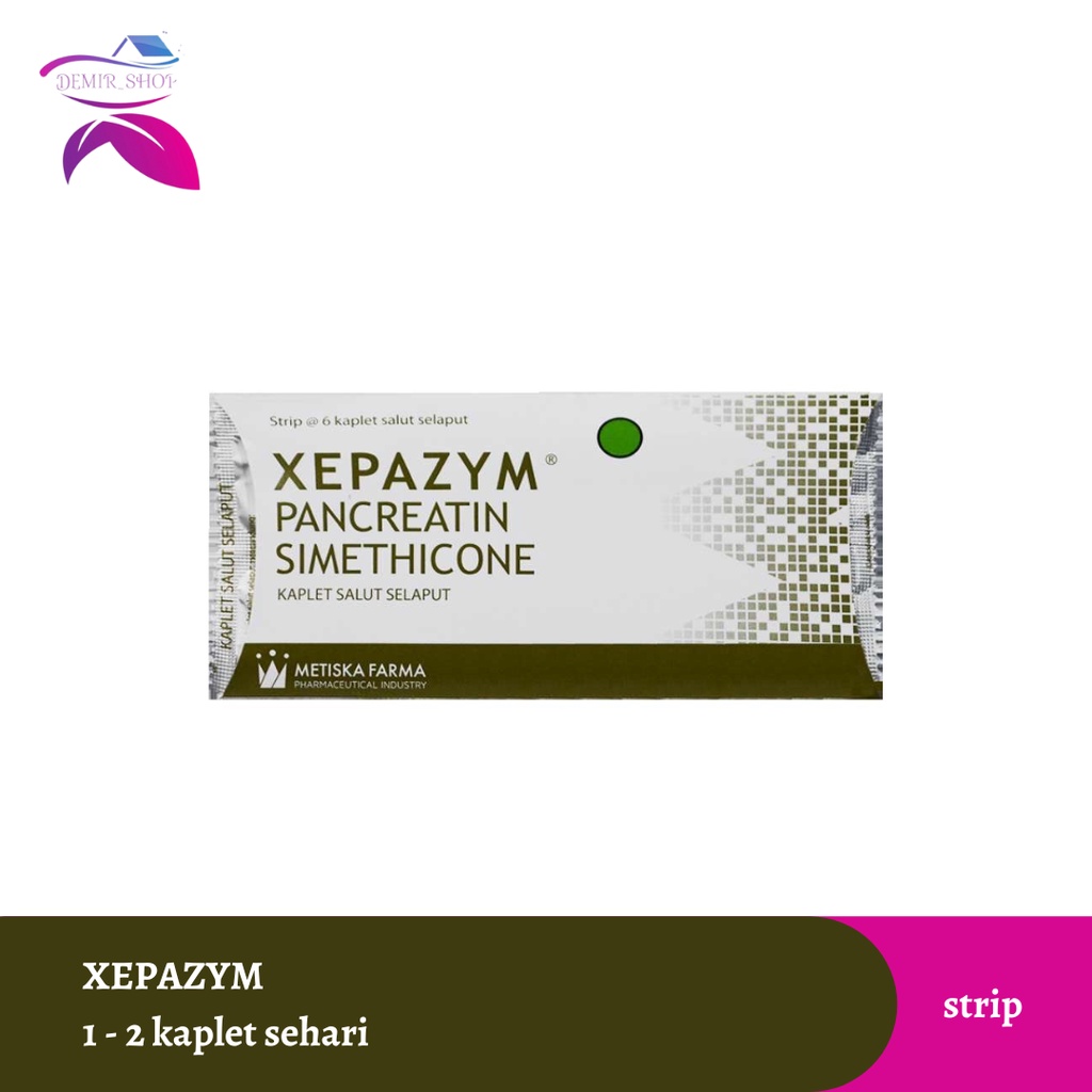 Xepazym Strip - Obat Perut Kembung, Gangguan Hati, Lambung &amp; Usus
