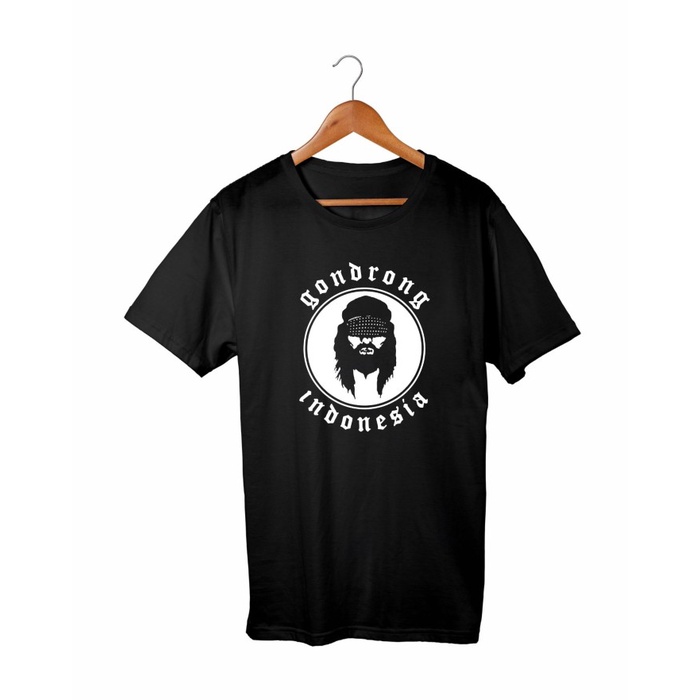 baju kaos pria wanita gondrong indonesia / komunitas - Black, L