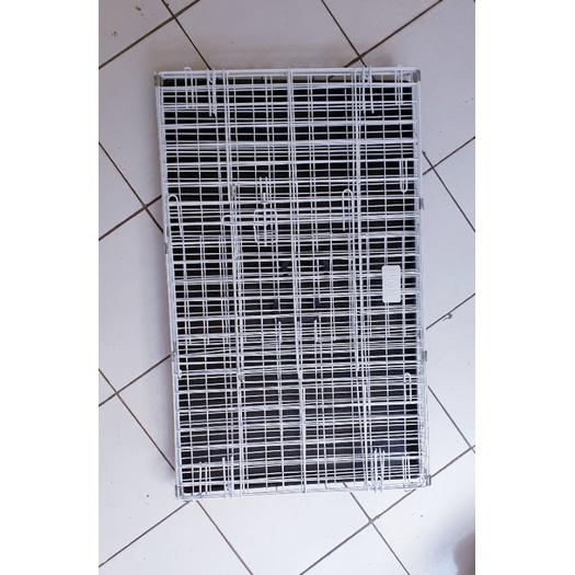 Kandang  Besi Lipat Tebal Size XL (92cm x 56cm x 66cm) Kucing / Anjing / Kelinci-Putih