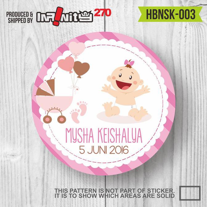 

Sticker Label Souvenirs Hampers Ulang Tahun Aqiqah Man Yue Hbnsk-003 Ready Stok