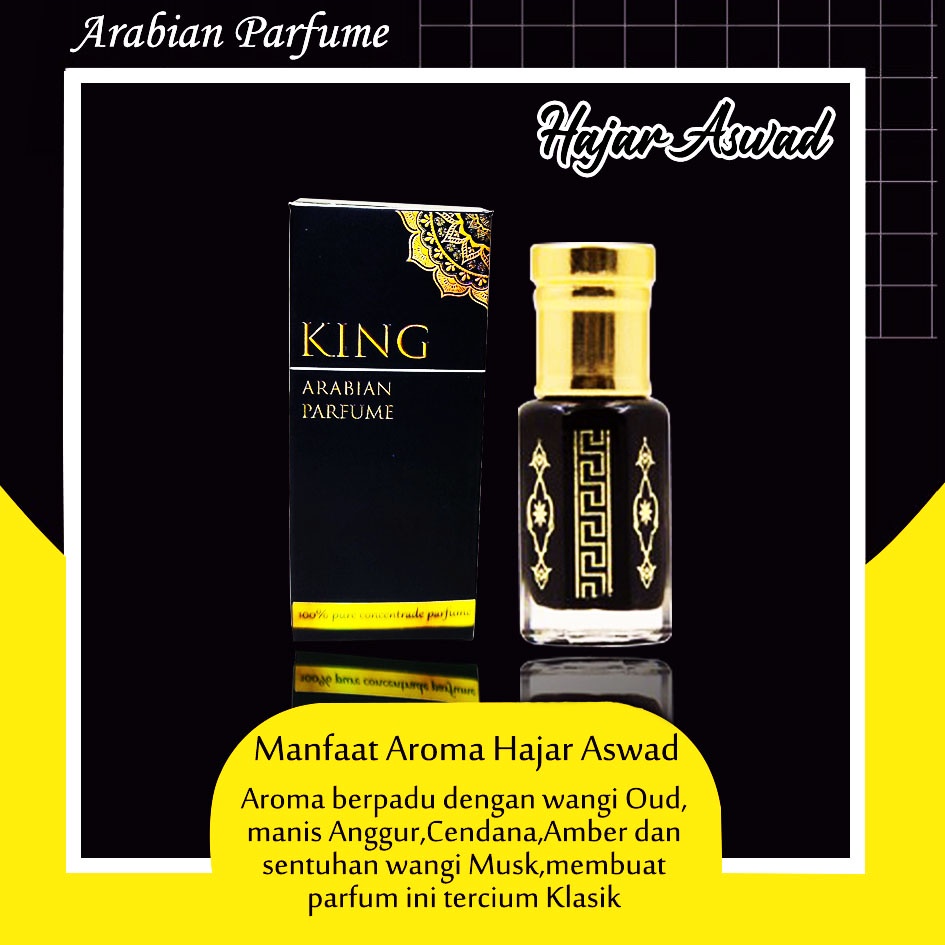 Parfum Sholat Parfum Arabian Hajar Aswad Aroma khas Arab Asli Saudi Arabia Non Alkhohol