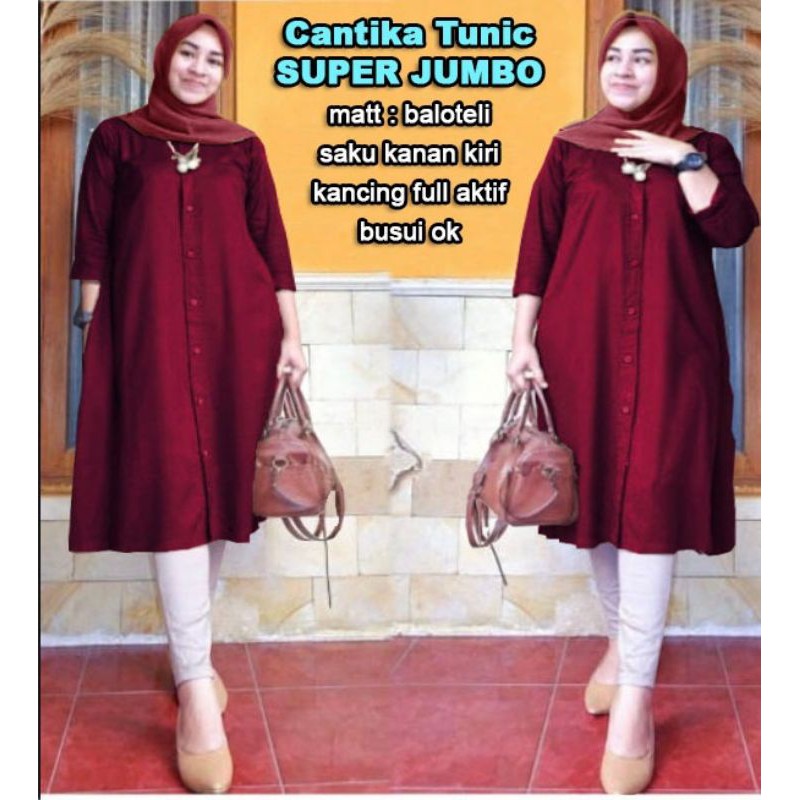 CANTIKA TUNIC Jumbo Atasan Wanita terbaru B1- Love 60472-63215-66178-69114 ( L, XL,XXL,XXXL )