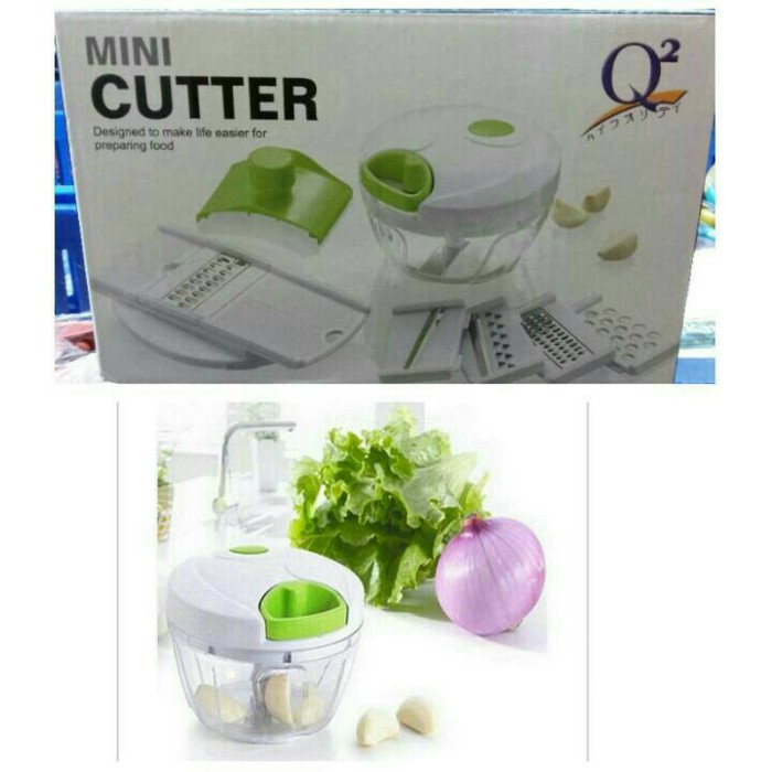 Blender Manual Mini Cutter Q2 P-202- Alat potong perajang sayuran buah bumbu dll