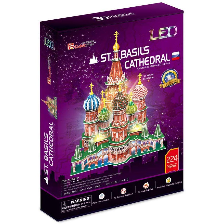 Jual Cubicfun 3D Puzzle LED St. Basil's 