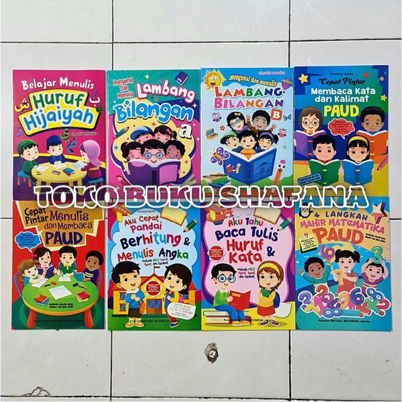 Buku Belajar Membaca - Belajar Menulis - Belajar Berhitung - Untuk Anak Paud dan TK