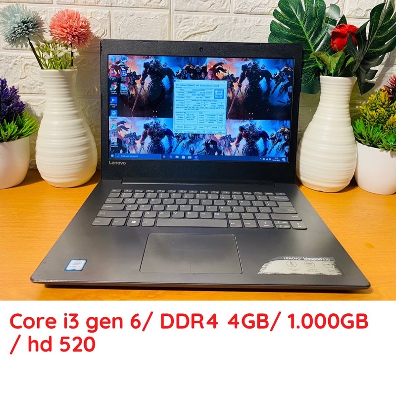 Laptop bekas sekon Lenovo 320 Core i3 gen 6 Murah