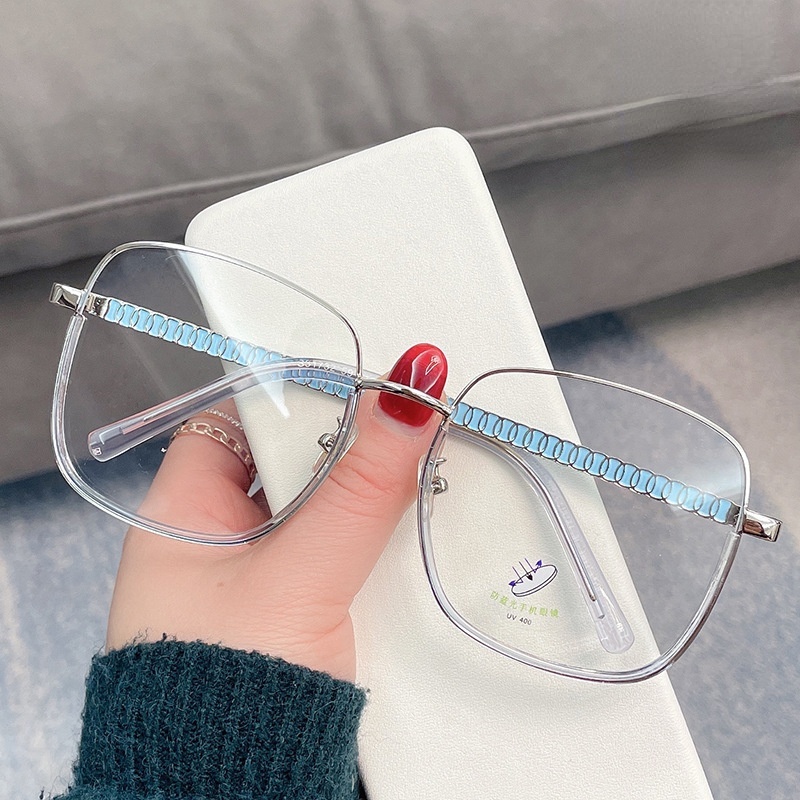 Kacamata Transparan anti Radiasi Gaya Korea Untuk Pria Dan Wanita