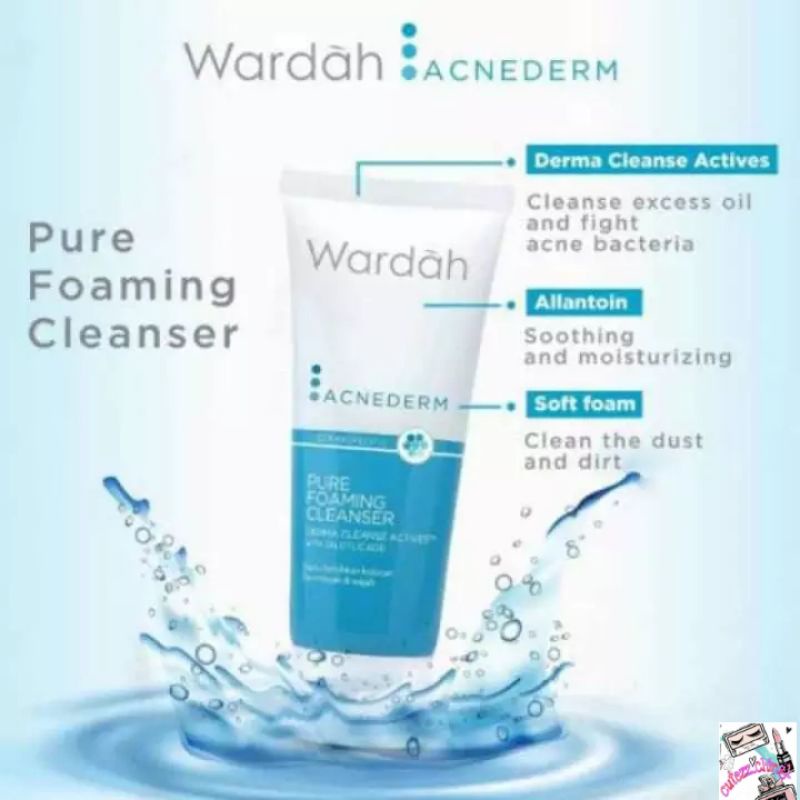 ☃Cutezz_Ching1☃Wardah Acnederm Pure Foaming Cleanser 60ml