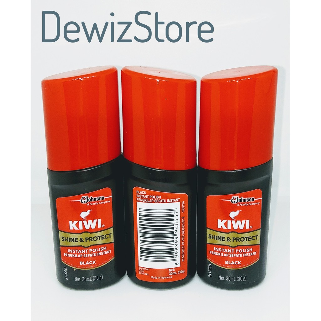 KIWI SHINE &amp; PROTECT INSTANT POLISH - 30ML (BLACK, BROWN)