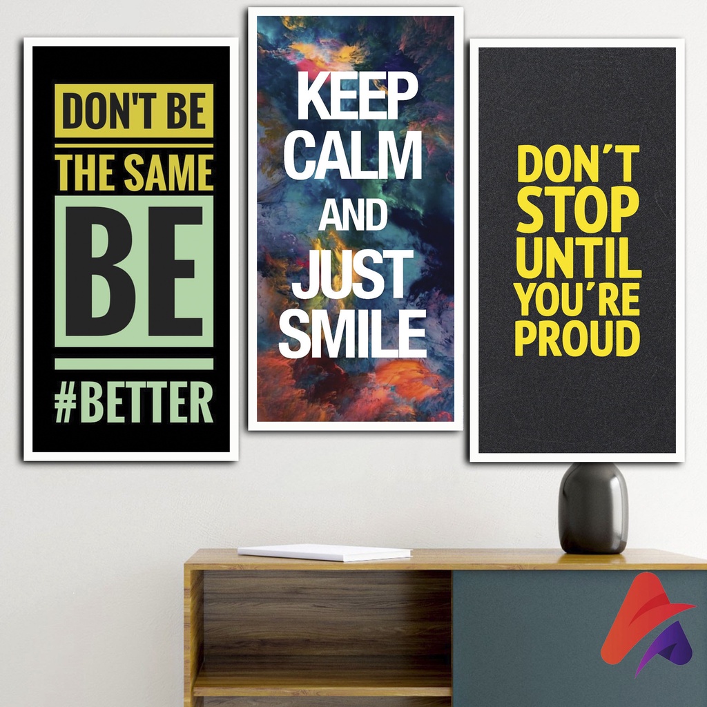 HIASAN DINDING QUOTE MOTIVASI (15X30) WALL DECOR QUOTE PAJANGAN DINDING QUOTE DEKORASI DINDING  QUOTE AESTHETIC ESTETIK