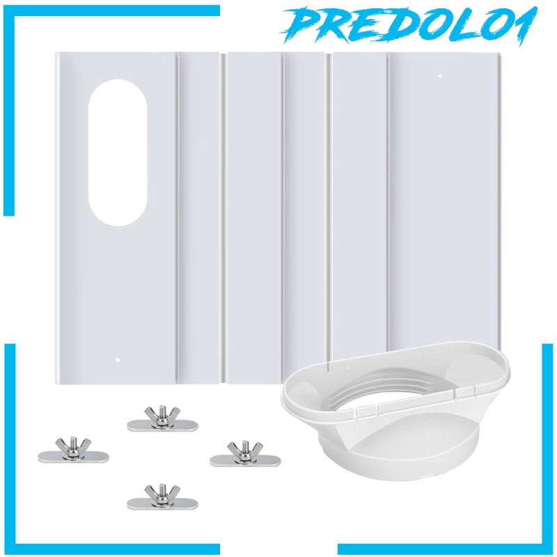 (Predolo1) Panel Segel Jendela Ac Portable Ukuran 43-140cm