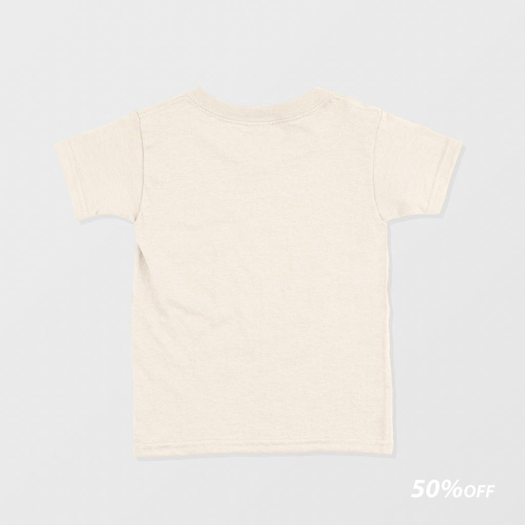 Baju Kaos Polos Anak Bahan Cotton Combed 24s Warna Cream Umur 1-8 Tahun Size S-XL