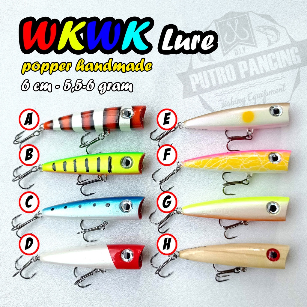 Lure Mini Popper Handmade Wkwk lure