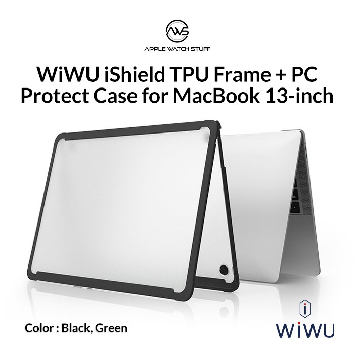 WiWU iShield TPU Frame + PC Protect Case for MacBook Air/ Pro 13 inch