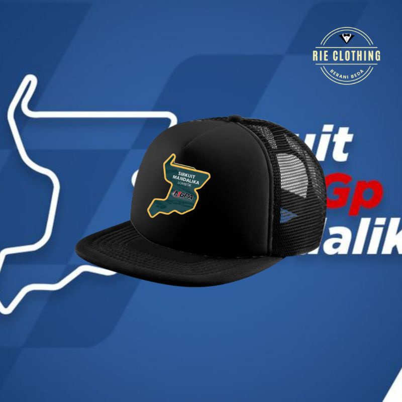 Topi Jaring Mandalika internasional street sirkuit | Topi Distro Terbaru Moto gp Mandalika Racing Te