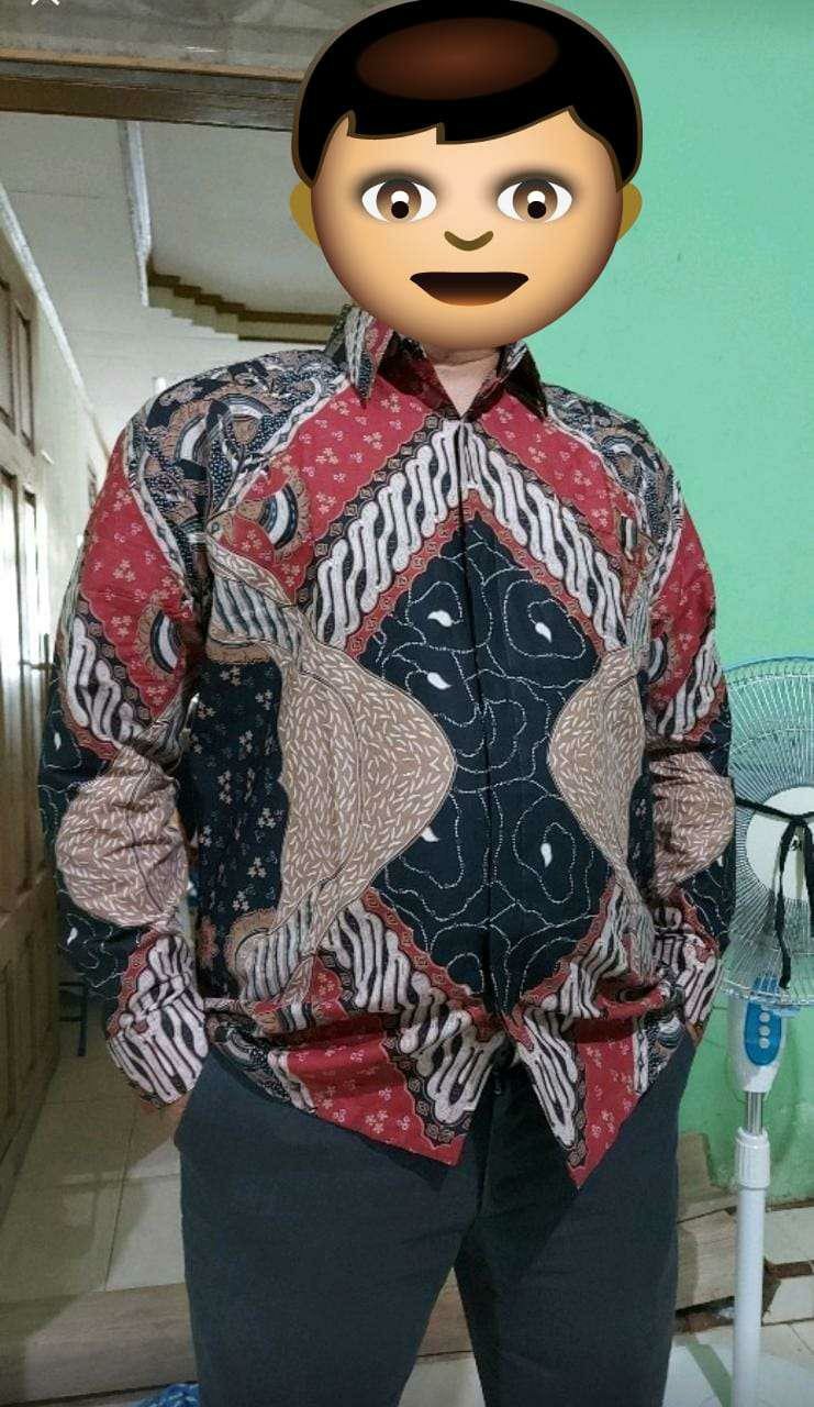 Batik Pria Lengan Panjang Batik Pria Modern Batik Slimfit Batik Tulis Khas Solo Murah
