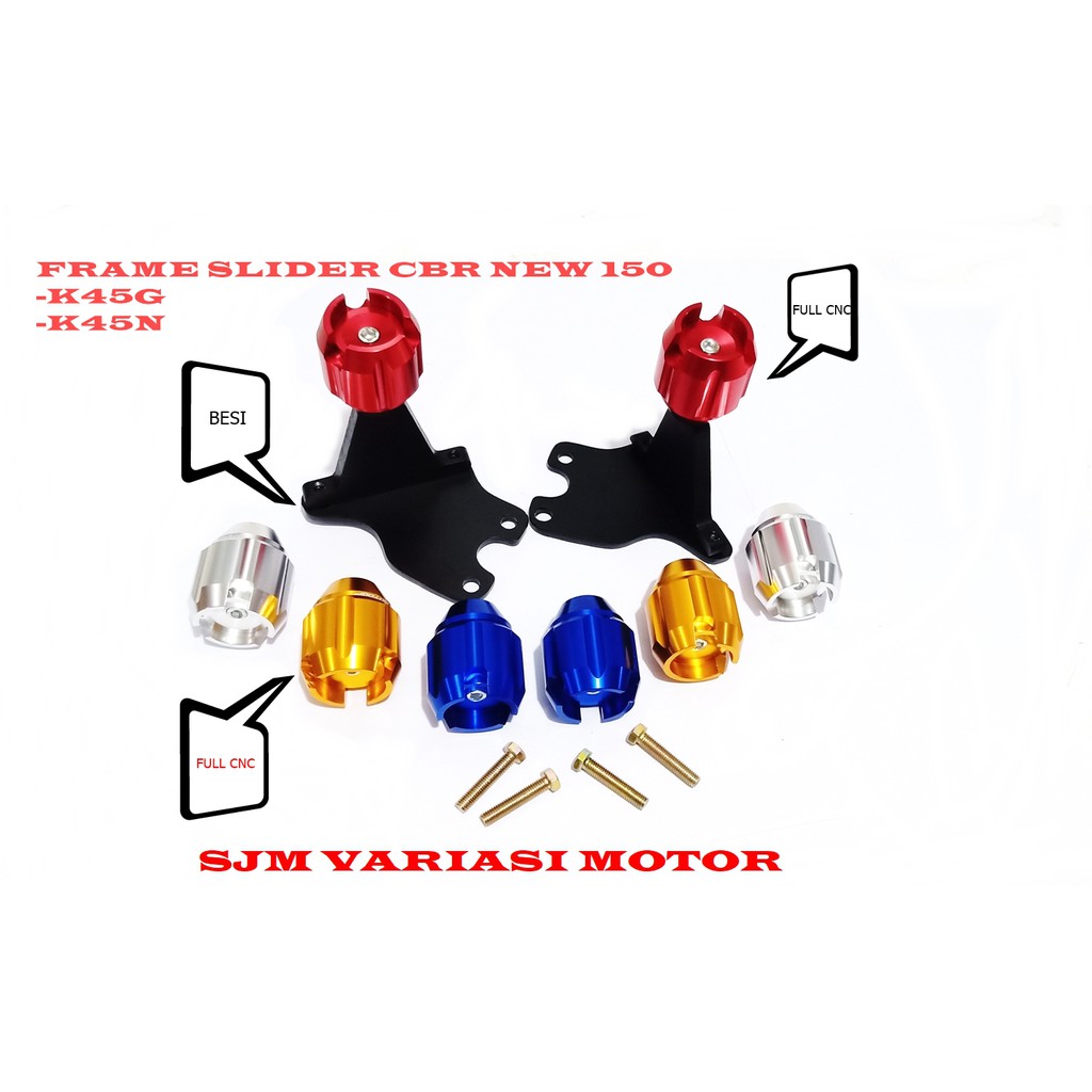 fram slider cbr new 150 facelift pelindung bodi motor ALL NEW HONDA CBR 150 FACELIFT K45N DAN K45G