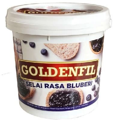 

Goldenfil Blueberry Jam 1 KG ( 50% buah asli )