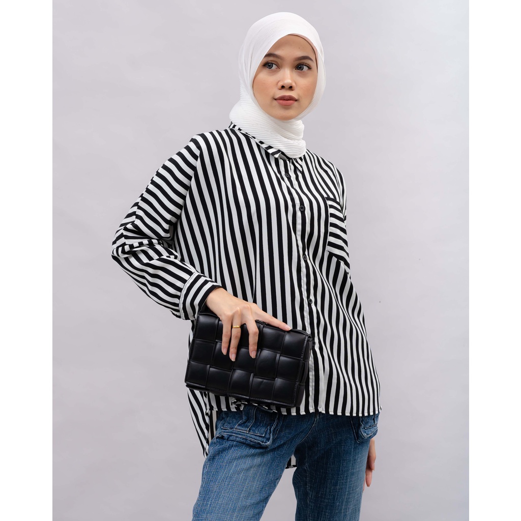 KEMEJA SALUR KATUN CATRINE DAILY SHIRT OFFICE SHIRT PREMIUM B562 CO