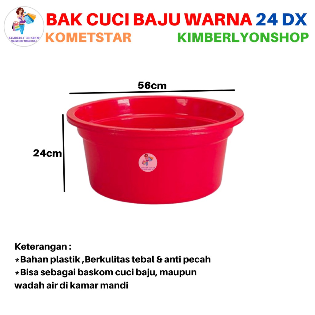 Kimberlyonshop Bak Plastik Bak Cuci 24 Dx KometStar