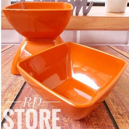 PROMO 3.PCS MANGKOK PERSEGI MELAMINE POLOS