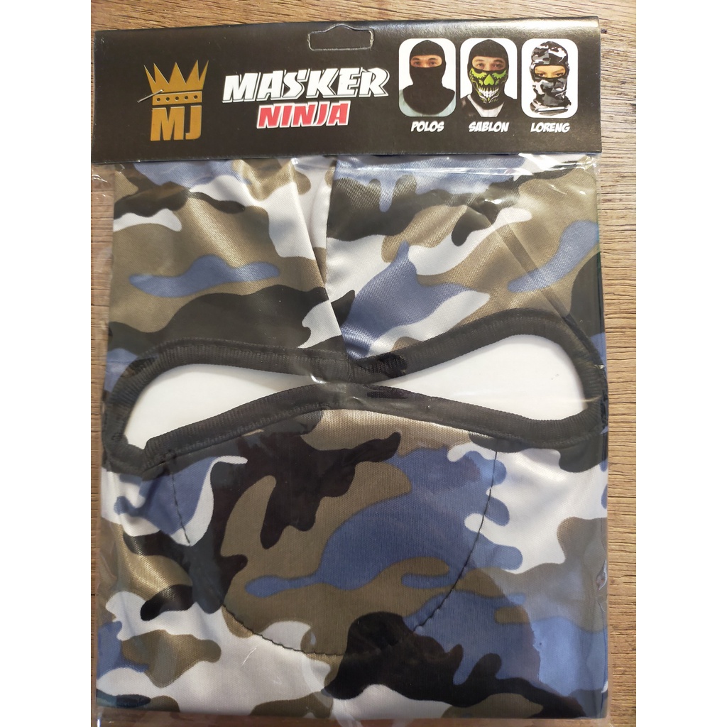 Masker Ninja / Balaclava / Masker Motif Army / Loreng