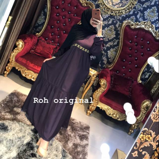 GAMIS CHANEL RGB ORIGINAL ( Ungu Terong )