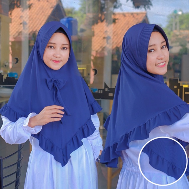 Khimar Monika Jilbab  pita Jilbab Cantik murah  Shopee 