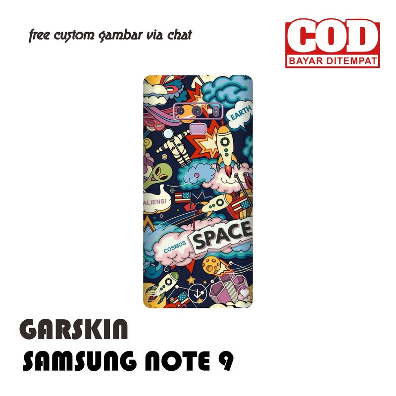 GARSKIN/STICKER HANDPHONE SAMSUNG NOTE 9 CUSTOM