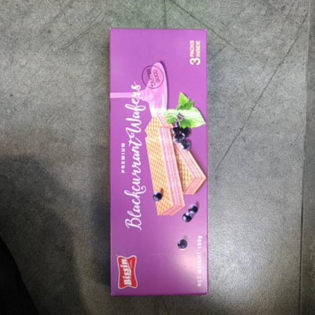 

bissin blackcurrant wafers 100gr
