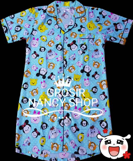 TERMURAH Daster katun jepang motif karakter,baju tidur,pajamas