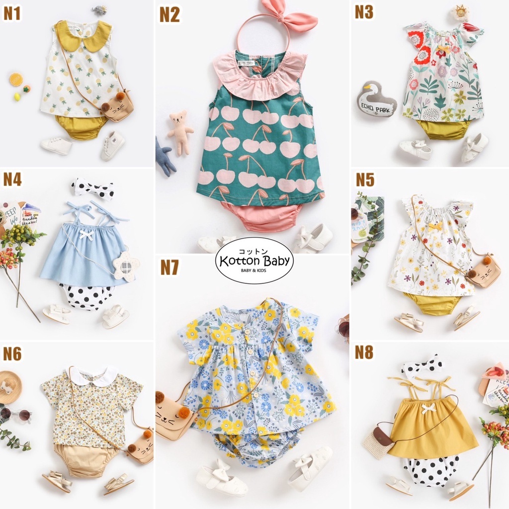 0-18bln || SETELAN BAJU + CELANA BAYI ANAK PEREMPUAN catalog ZD N