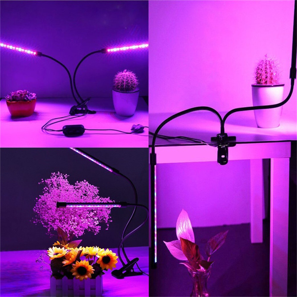 Goodland Lampu LED Tanaman dalam ruangan matahari buatan agar tetap hidup dengan timer Phytolamp Fitolamp Timer 3 Kepala - GL35 fotosintesis Grow Light USB Phyto Lamp Full Spectrum Fitolampy With Control For Plants Seedlings Flower Indoor Fitolamp Grow