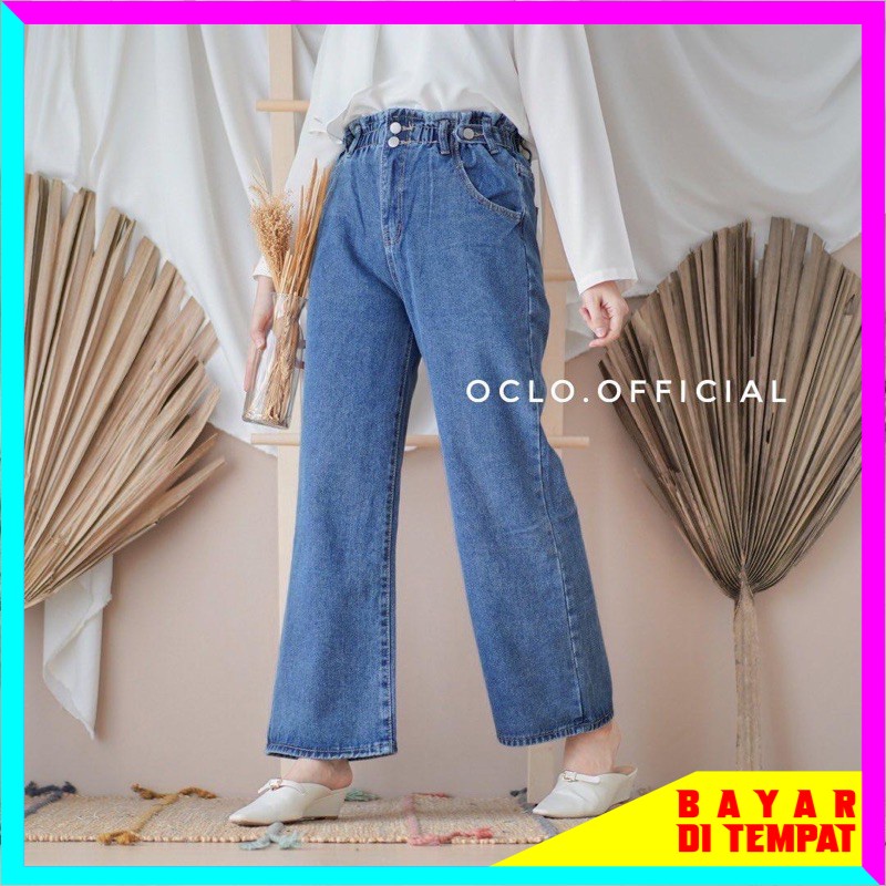 TERZA KULOT JEANS KANCING 2 // CELANA KULOT JEANS WANITA