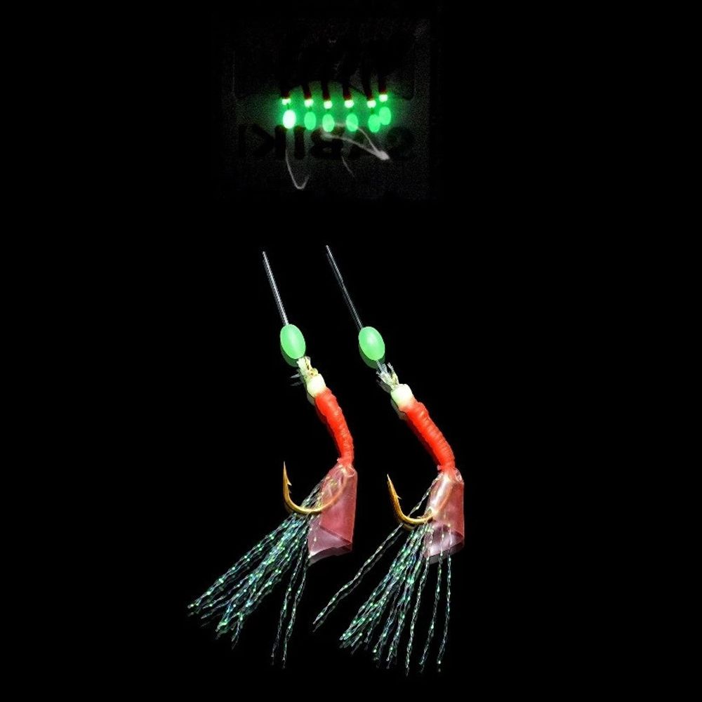 LANFY Fishing Accessories Fishskin Skirt Lure Tackle Rigs Artificial Fishing Lures Fishing String Hooks Fishing Feather Hook Fishing Hook Wire Fishing Hooks Fishing Tackle Fishing Luminous Bead Saltwater Lures Fishing Sabiki Rigs