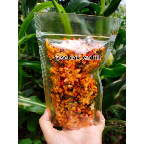 

kerupuk bintang bantet pedas daun jeruk 100 gram cabe asli seblakendull