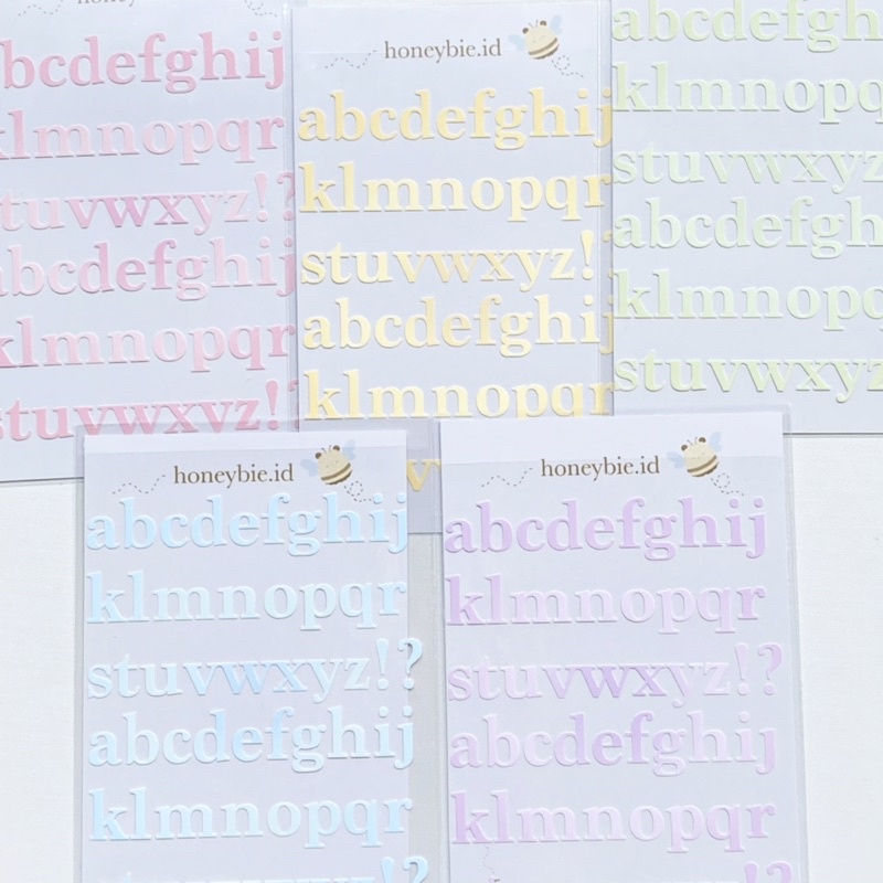 

honeybie - alphabet sticker sheet